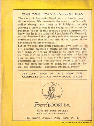 The Autobiography of Benjamin Franklin