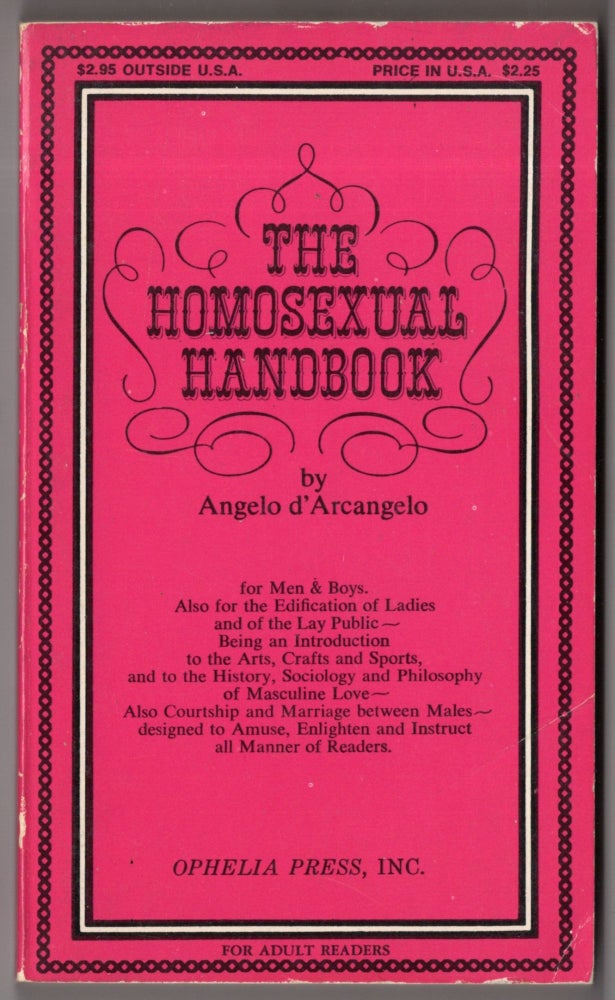 Item #10321 The Homosexual Handbook. Angelo d'Arcangelo.