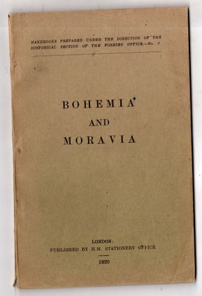 Item #11908 Bohemia and Moravia. G. W. Prothero