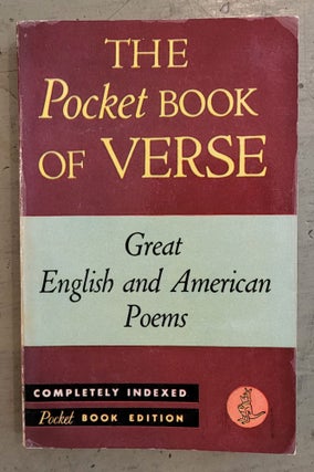 Item #12221 The Pocket Book Of Verse. introduction M E. Speare