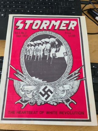Item #12393 Stormer Magazine Vol. 1 #1 + National Sociallist White Worker's Party Meeting Flyer....
