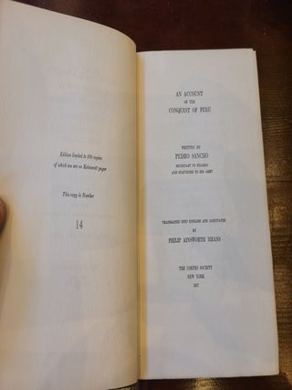 An Account of the Conquest of Peru