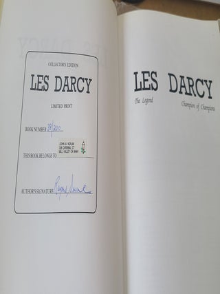 Item #18359 Les Darcy The Legend Champion of Champions. Raymond Swanwick