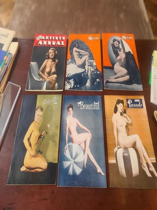 Lot of 14 Pin-Up and Figure Art Studies Magazines Published by Gale Publications of Waukegan, Illinois including Models Annual, Graphic Models, Artists Annual, New Girl Revue, New Girl Parade and New Girl Beautiful with Original Mailing Envelopes.
