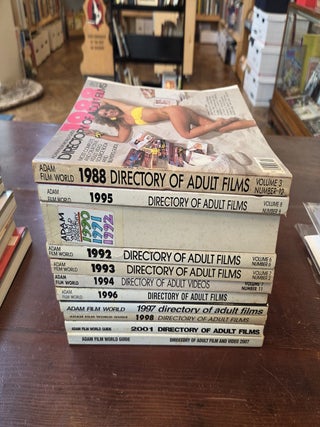 Item #19666 Adam Film World Directory of Adult Films, Lot of 13 From 1988 - 2007
