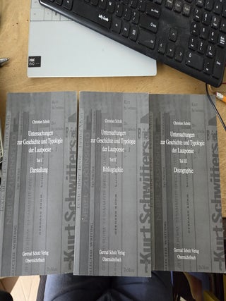 Item #19872 Untersuchungen zur Geschichte und Typologie der Lautpoesie Teil I (Darstellung), II...