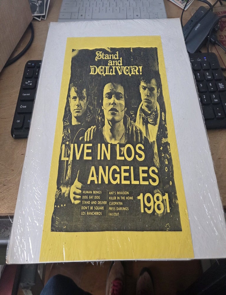 Item #19999 Stand and Deliver! Live in Los Angeles 1981. Adam, the Ants.